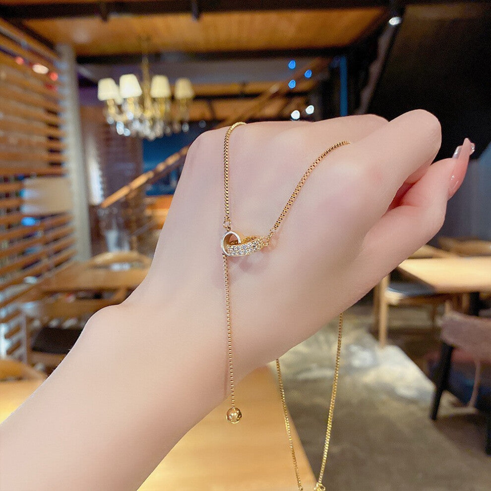 (X154) A versatile and high-end pendant with a niche design and a simple collarbone chain