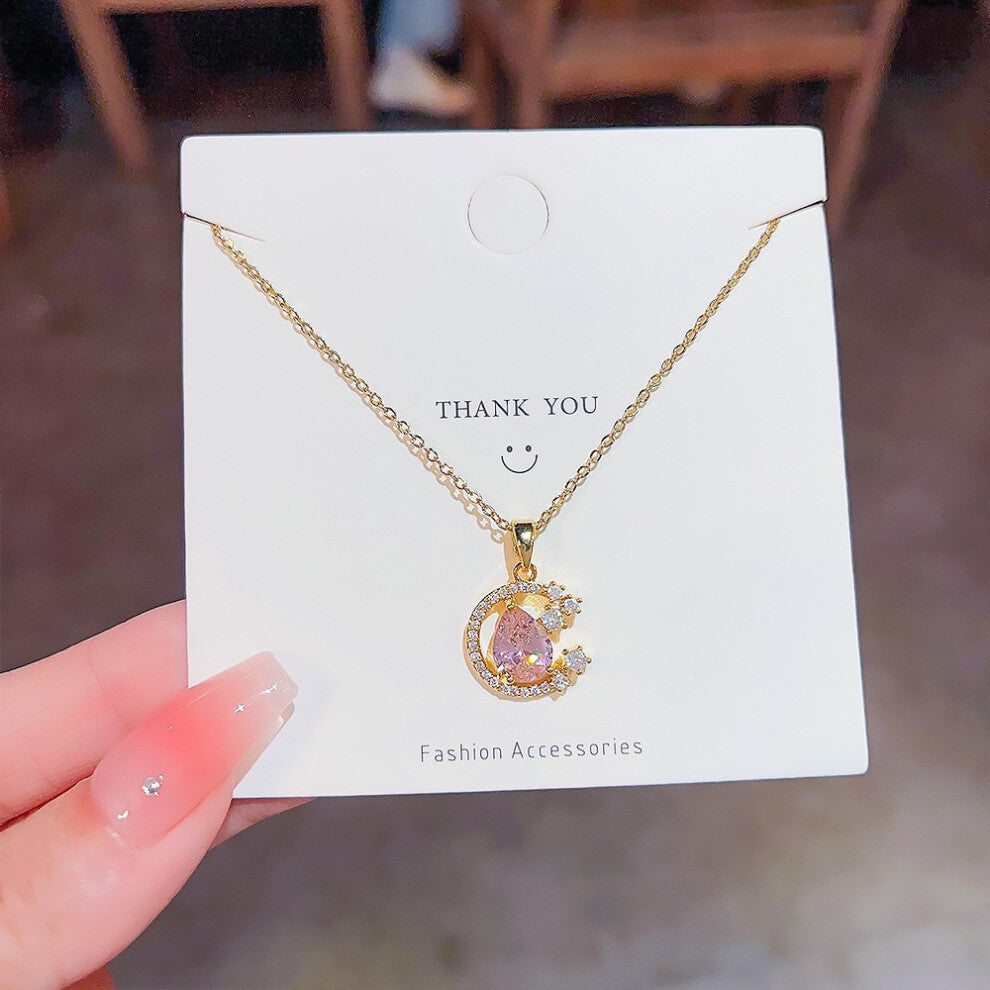 (X386) A versatile and high-end pendant with a niche design and a simple collarbone chain