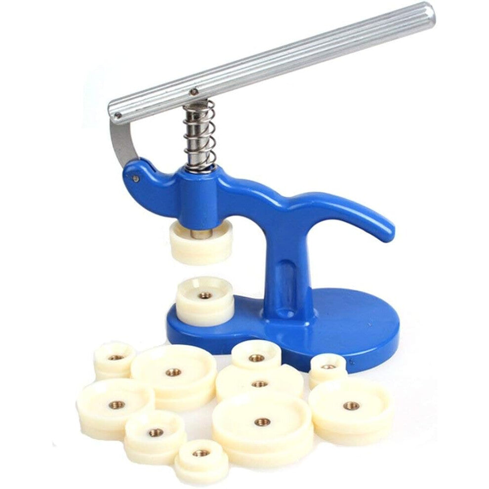 Watch tool press-in tool Watch closer Case closer with 12 pressure plates Plastic inserts for watchmaker, watch