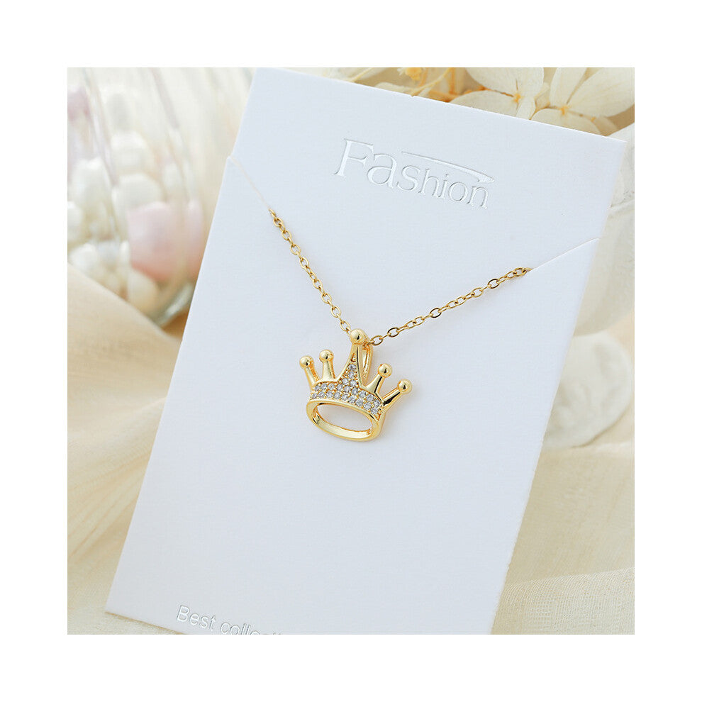 (?X602JB?) A light luxury titanium steel necklace that is versatile for women and exudes a sense of luxury. A pendant with a simple collarbone chain