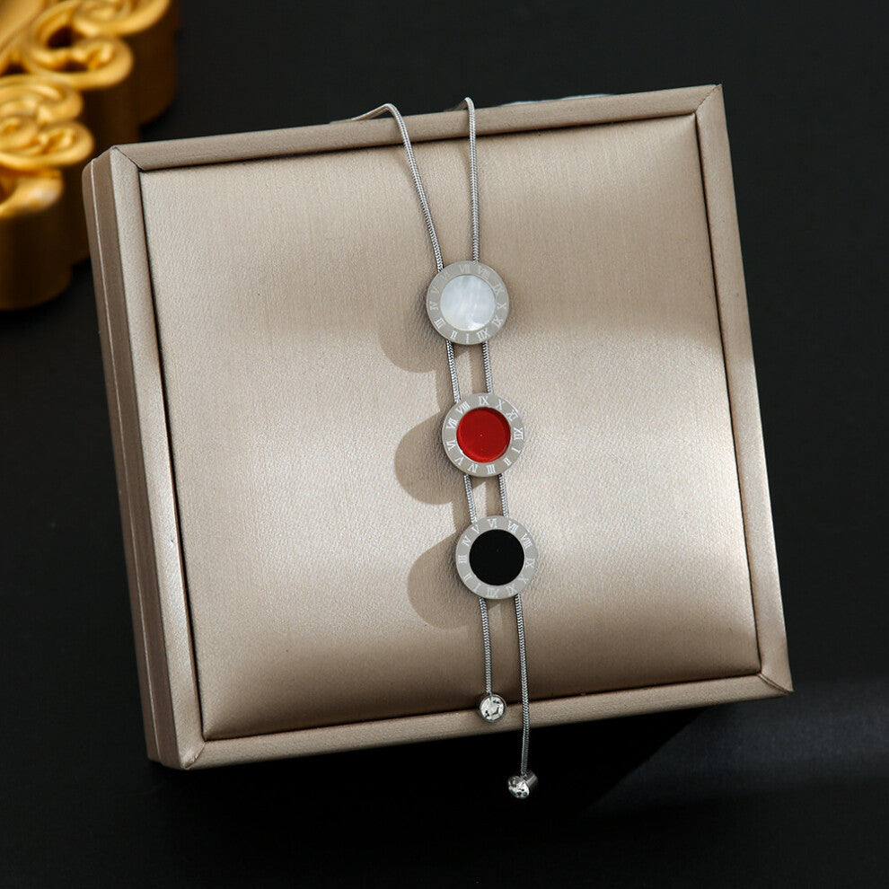 (8345-Silver) Silver titanium steel necklace for women, ins style, niche and versatile, popular collarbone chain