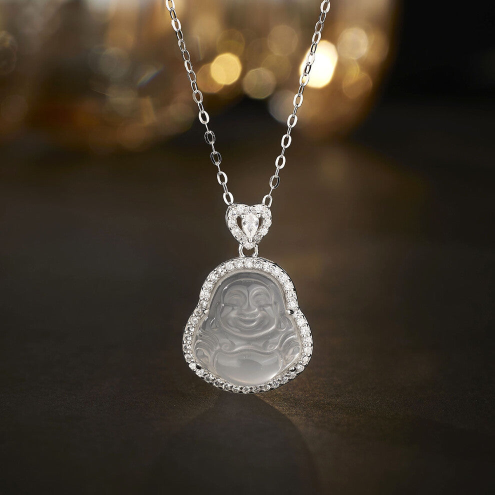 (8401-Silver) Silver titanium steel necklace for women, ins style, niche and versatile, popular collarbone chain