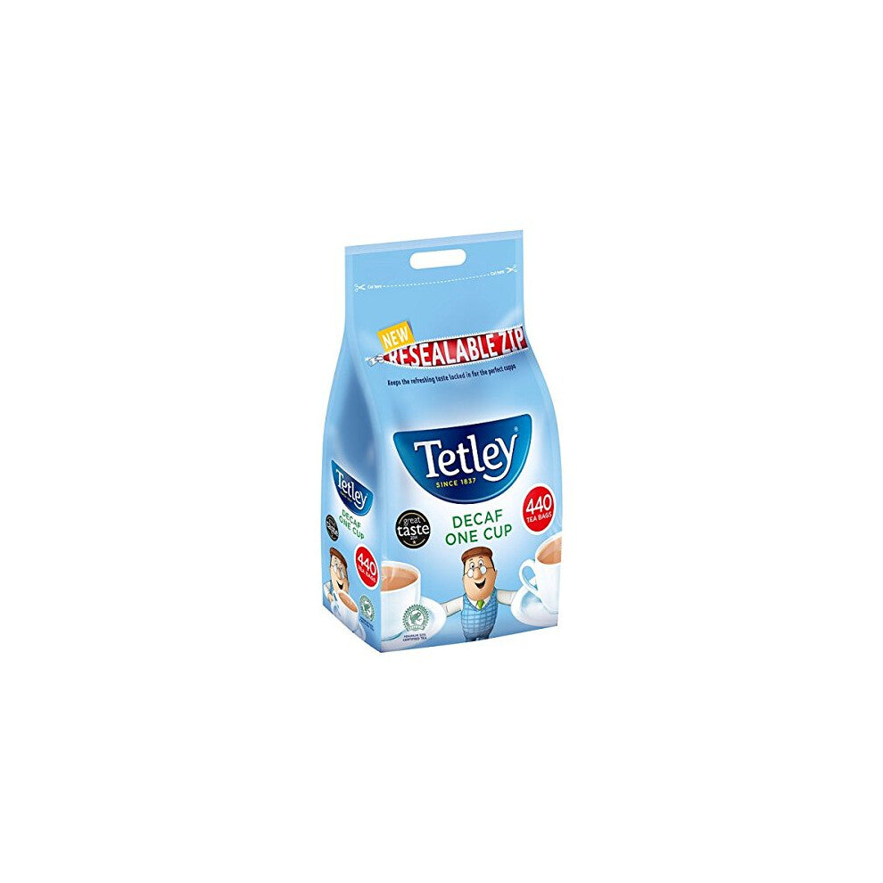( 6 Pack ) Tetley Decaf One Cup 440 Tea Bags 1kg