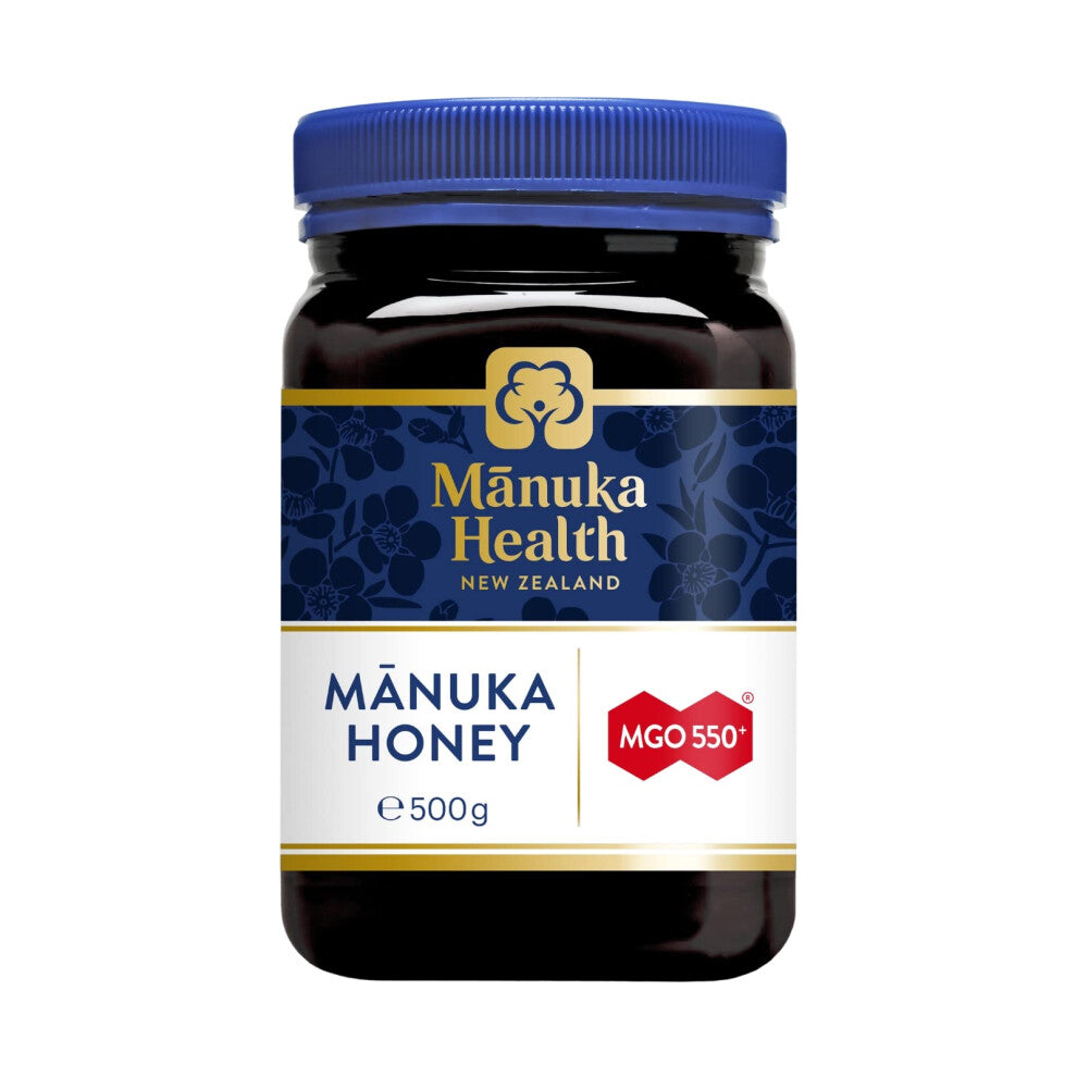 Manuka Health MGO 550+ Manuka Honey | Pure Premium New Zealand Manuka Honey with Methylglyoxal | Delicious Rich Flavour | Smooth Velvety Texture |