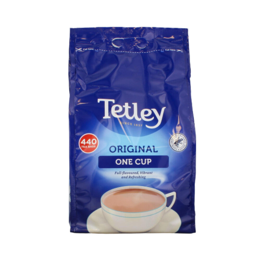 Tetley One Cup Tea Bags 440's (Pack of 6) - Ideal for Office & Home, Premium Black Tea
