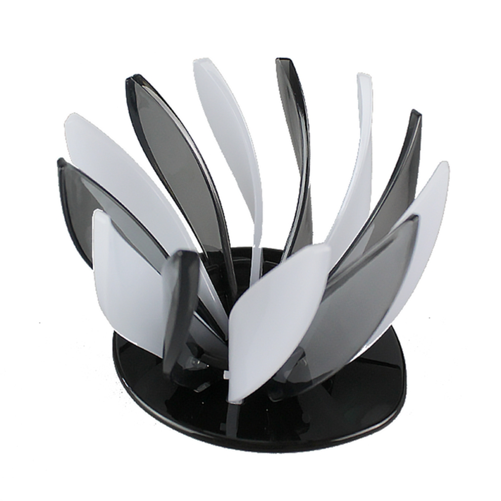 Coffee Filter Drip Hand Brew Dripper Spiral Rib Design for 1-4 Cups Home Office Black + White