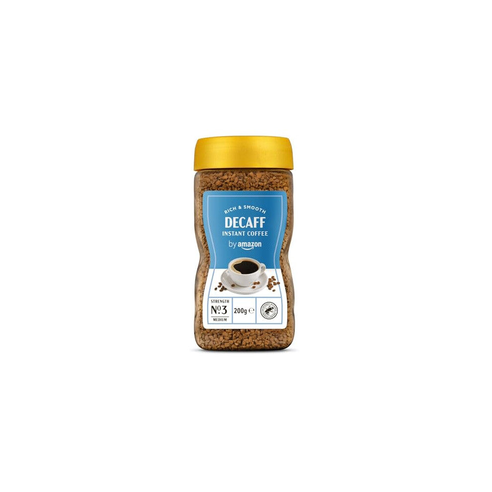 by Amazon Decaf Instant Gold Coffee, 200g - Rainforest Alliance Certified
