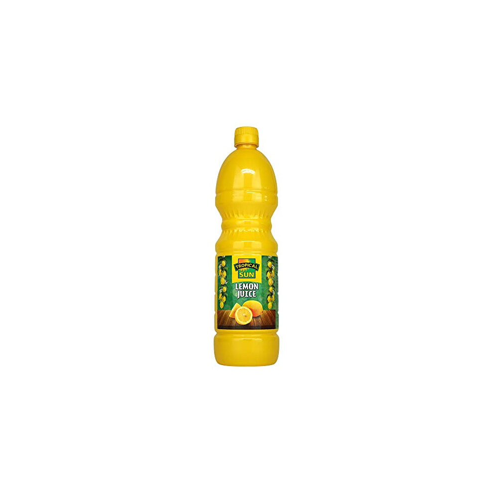 Tropical Sun 100% Pure Lemon Juice, 1L (Pack of 1). Perfect for Tacos, Drinks, Sauces, Salad Dressings