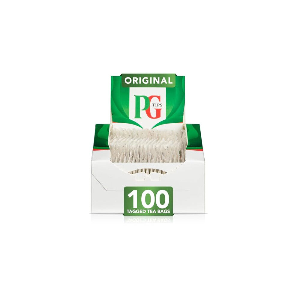 PG Tips String and Tag One Cup Everyday Tea Bags (Pack of 100) 10462707