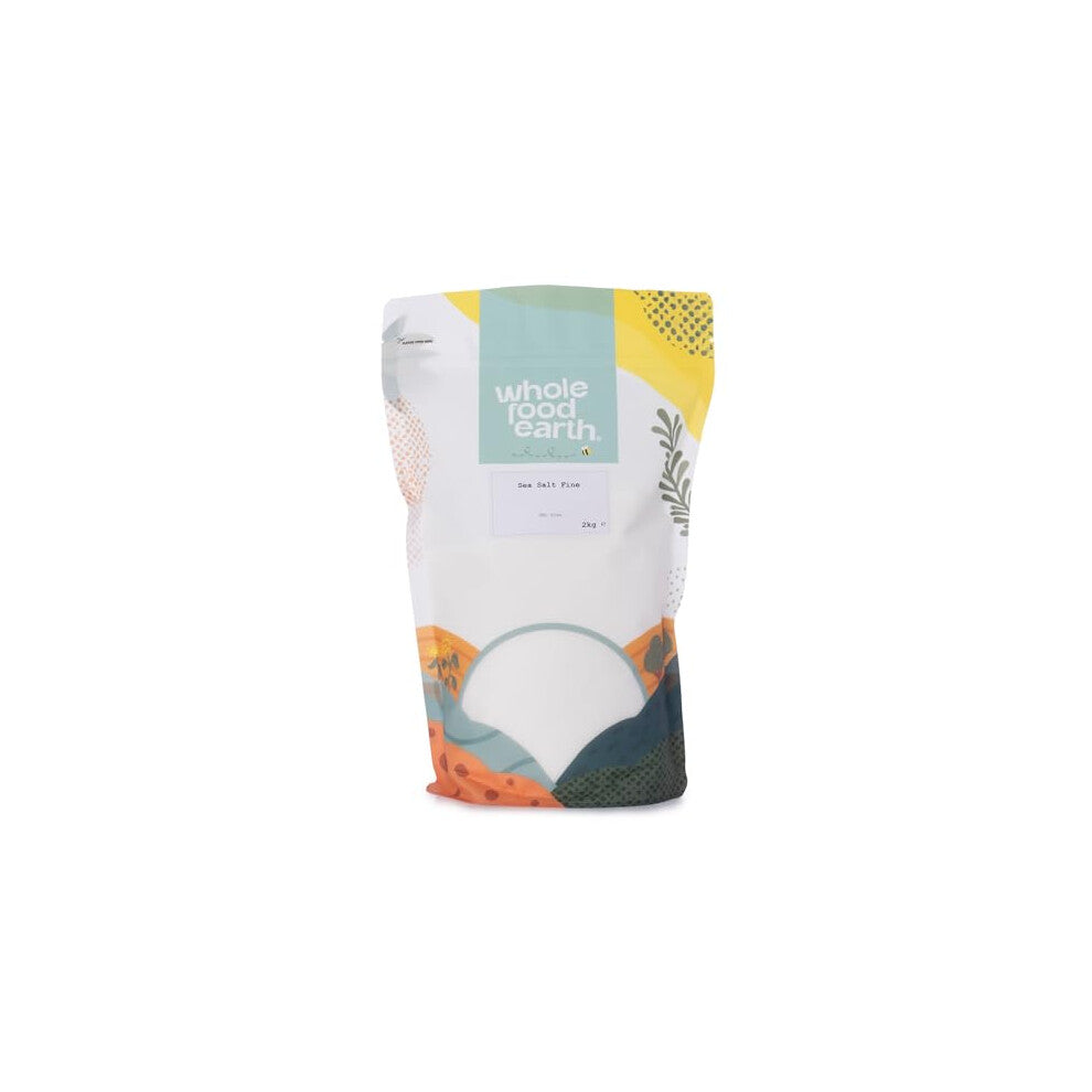Wholefood Earth Fine Sea Salt 2 kg | GMO Free