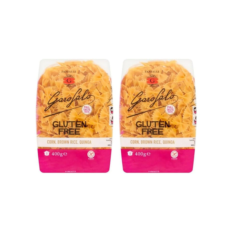Garofalo Gluten Free Farfalle Pasta, 400g (Pack of 2)