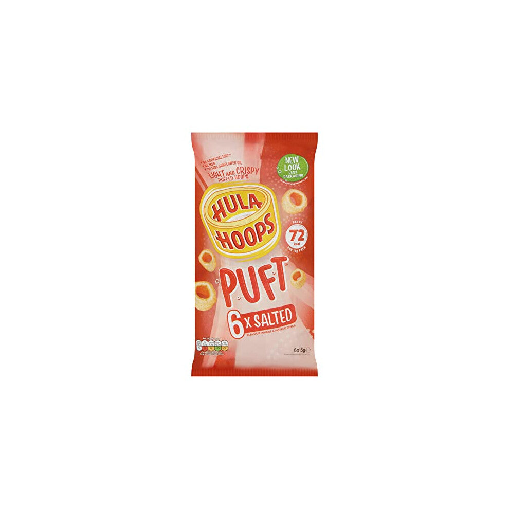 Hula Hoops PUFT - Salted Multipack, 6 x 15g