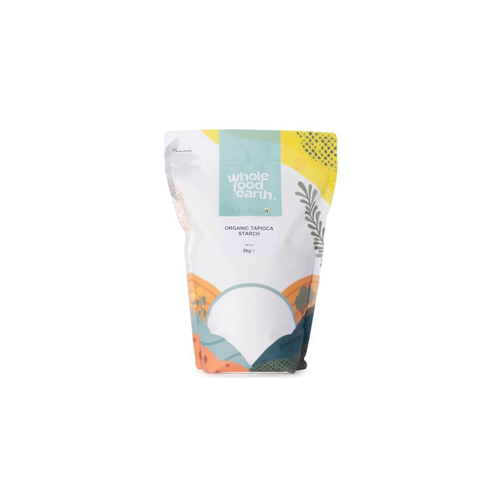 Wholefood Earth Organic Tapioca Starch – 2 kg | GMO Free | Vegan | Certified Organic