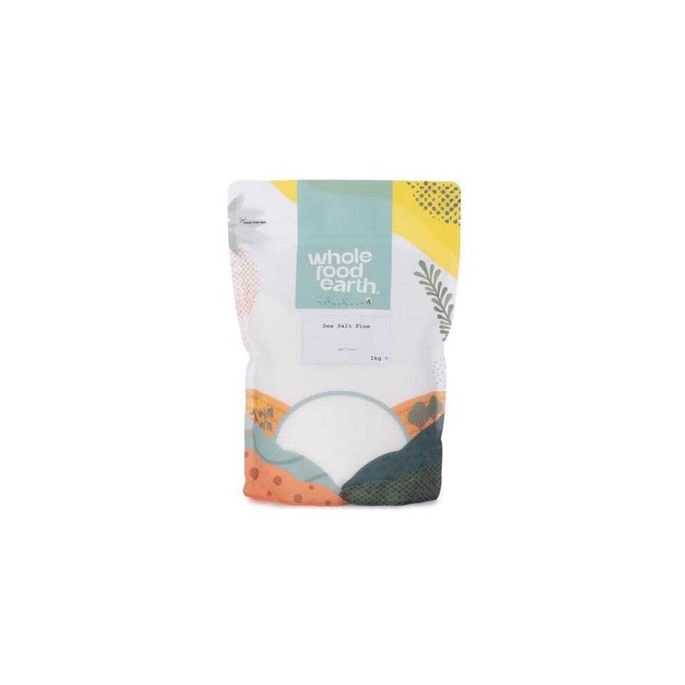 Wholefood Earth Fine Sea Salt 1 kg | GMO Free