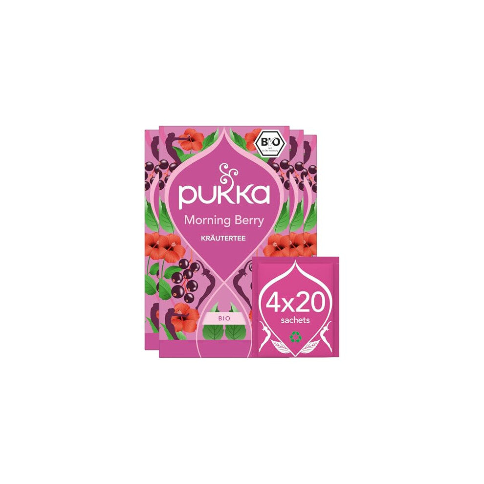 Pukka Morning Berry Organic Herbal Tea - 20 Bags