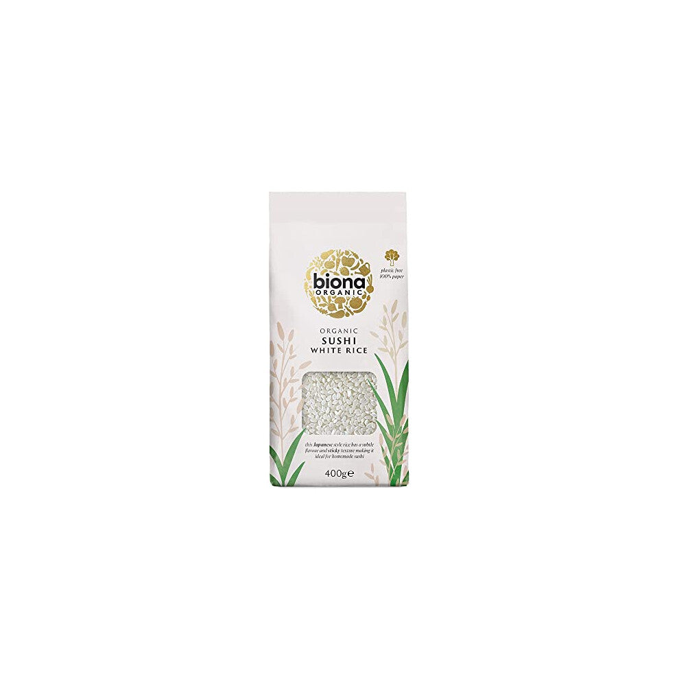 Biona Organic Sushi Rice, Short Grain White, Vegan