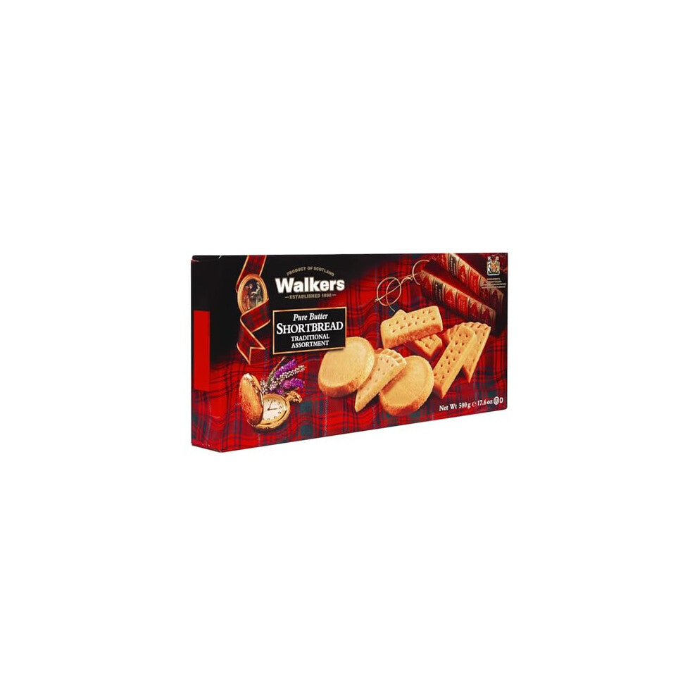Walkers Shortbread Assortment, Traditional Scottish Recipe, 500g