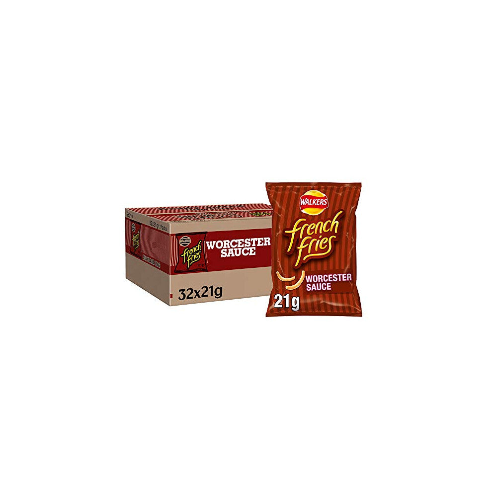 Walkers French Fries Worcester Sauce Snacks Crisps 21g