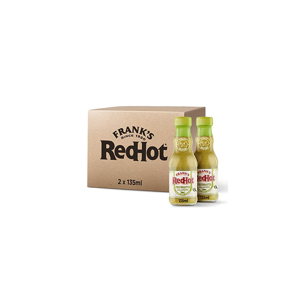 Frank's RedHot Fire-Roasted Jalapeño Hot Sauce - 135ml (Pack of 2)