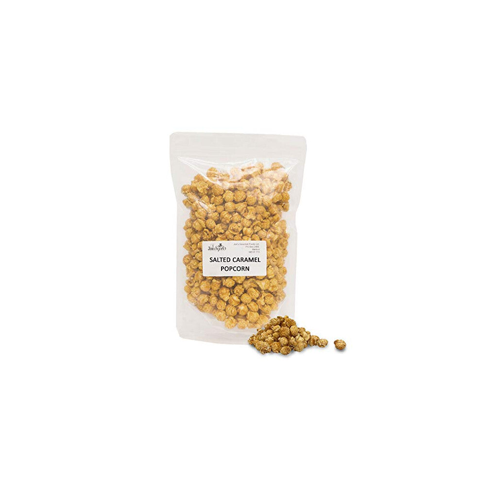 Joe & Sephs Caramel Popcorn (1 x 335g) Suitable for Vegetarians Handmade in UK, Gluten Free, Salted, Bulk Party Pack