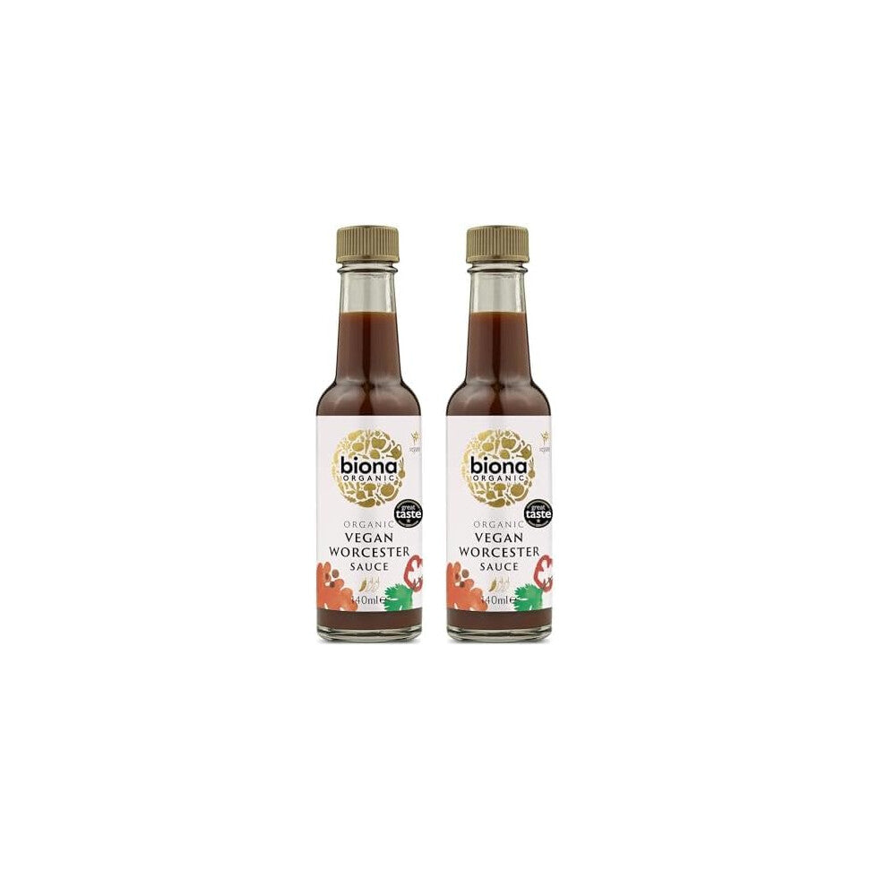 Biona Organic Worcester Sauce, 140ml (Pack of 2)