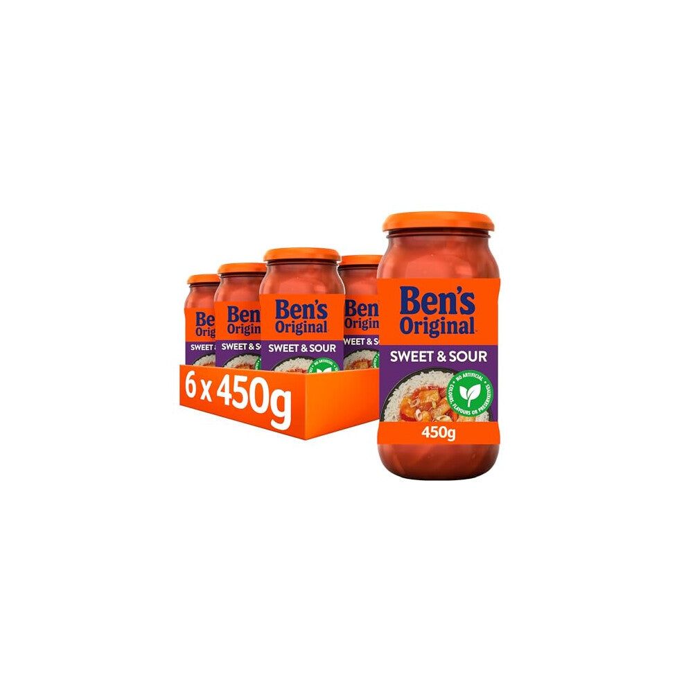 BENS ORIGINAL Sweet and Sour Sauce Jar, Bulk Multipack 6 x 450 g