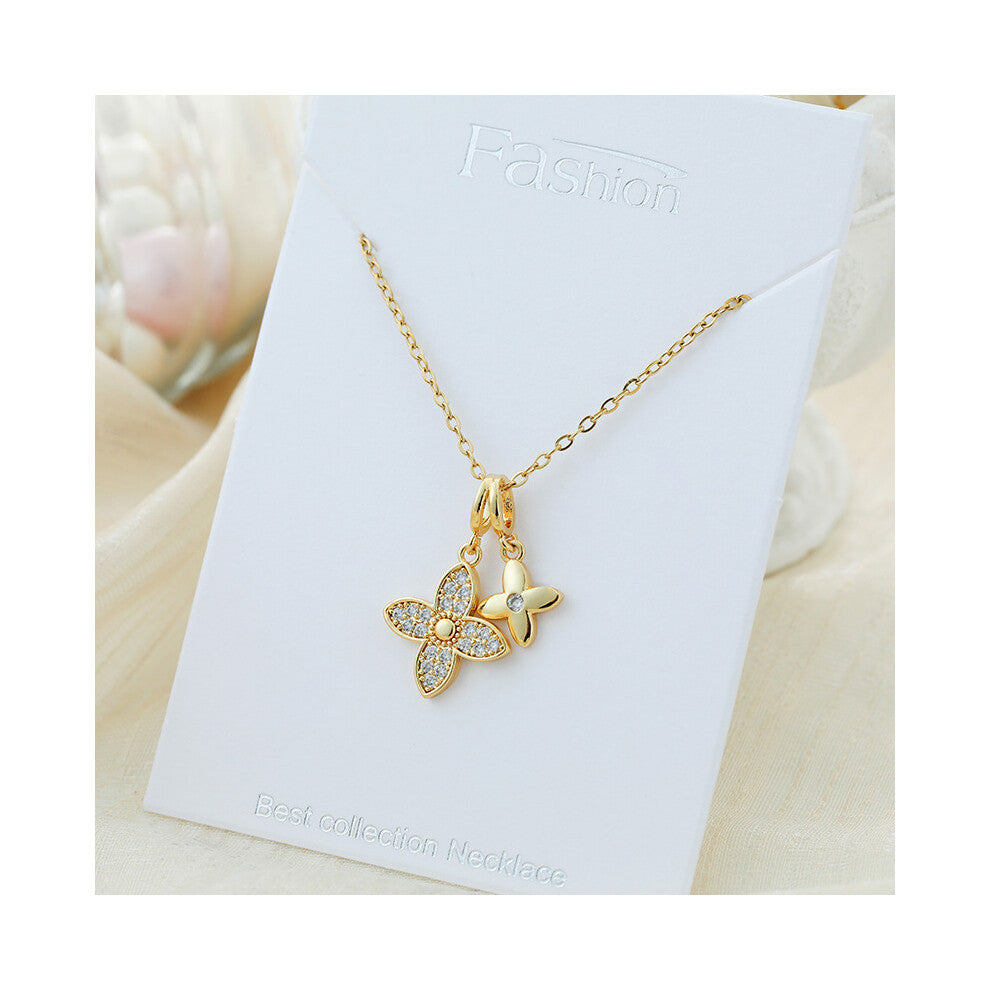 (?X278JB?) This titanium steel necklace is a versatile and high-end pendant with a simple design and a collarbone chain