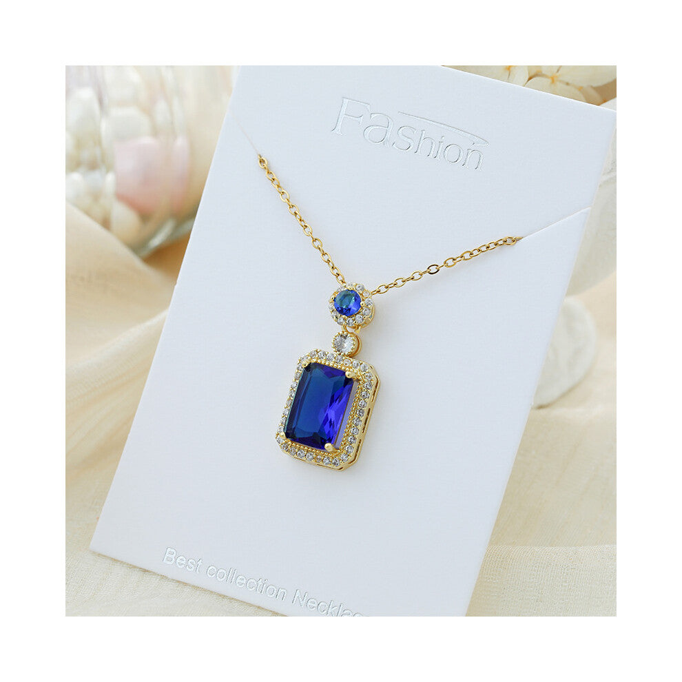 (?X282JN?) This titanium steel necklace is a versatile and high-end pendant with a simple design and a collarbone chain