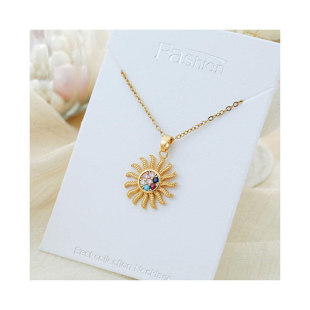 (?X3006JC?) This titanium steel necklace is a versatile and high-end pendant with a simple design and a collarbone chain