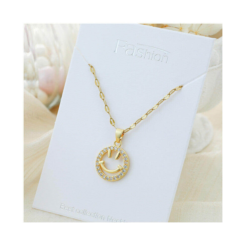 (?X601JB?) This titanium steel necklace is a versatile and high-end pendant with a simple design and a collarbone chain