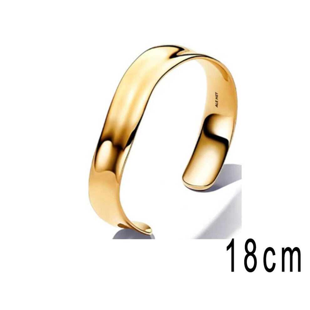 (17) 2025 All Have Logo 1:1 New Ring Plated Gold Open Bracelet Fashionable And Versatile Women's Engagement Surprise Gift