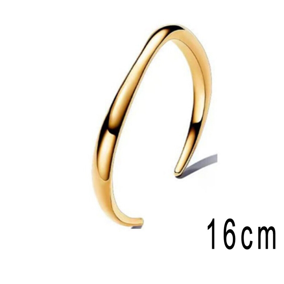 (19) 2025 All Have Logo 1:1 New Ring Plated Gold Open Bracelet Fashionable And Versatile Women's Engagement Surprise Gift