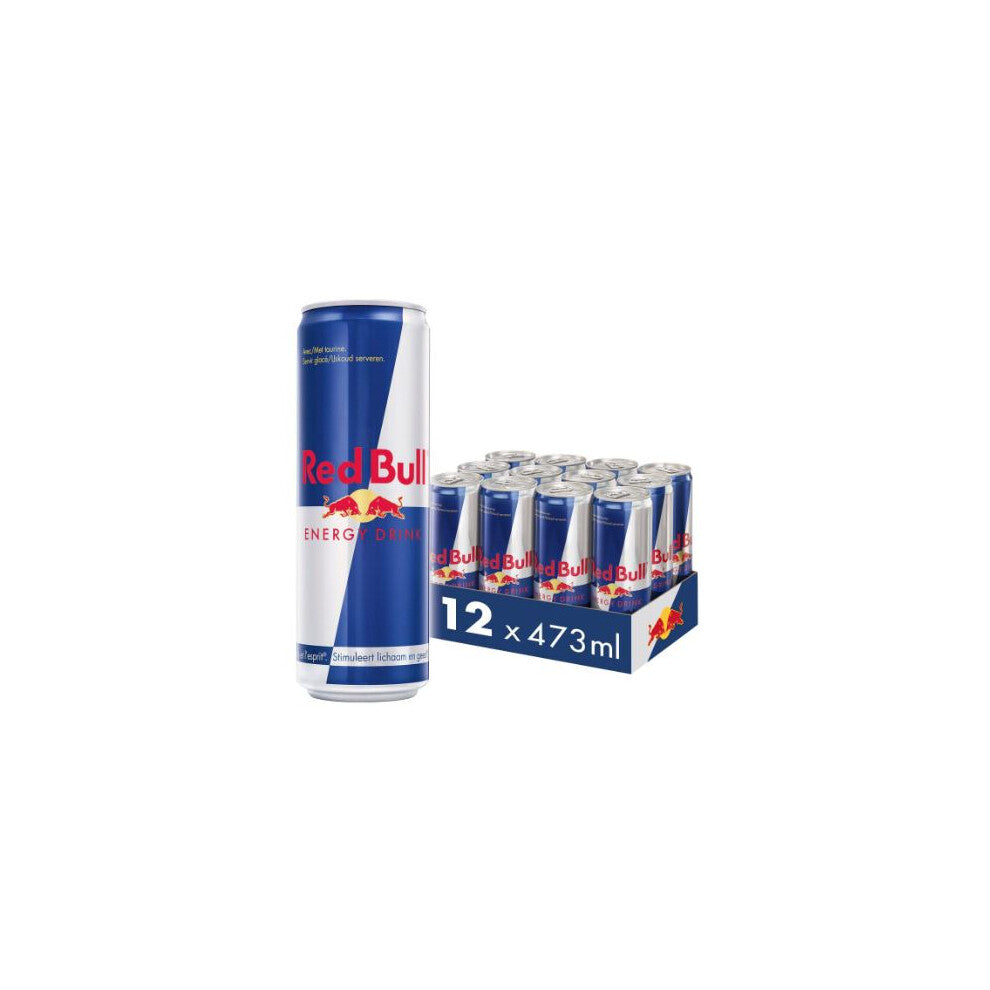 Red Bull Energy Drink 473ml Cans, Pack of 12 Boost Energy & Focus