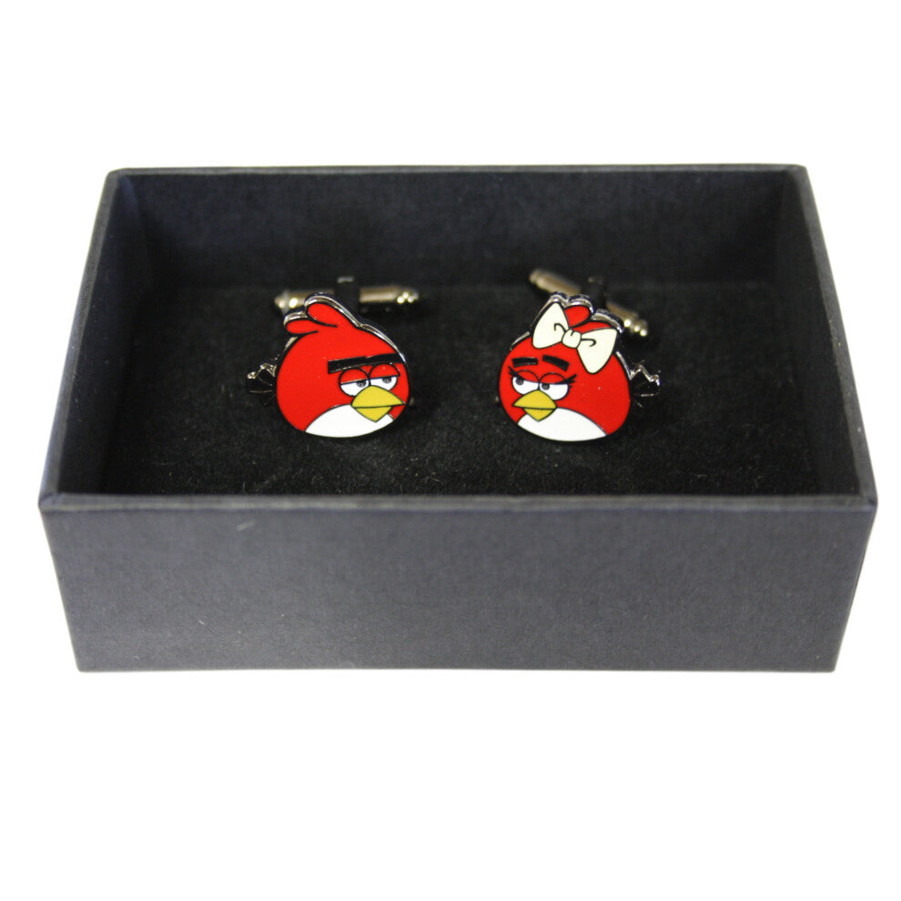 Angry Birds Cufflinks Red