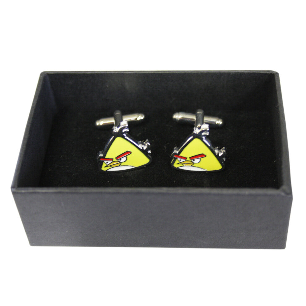 Angry Birds Cufflinks Yellow