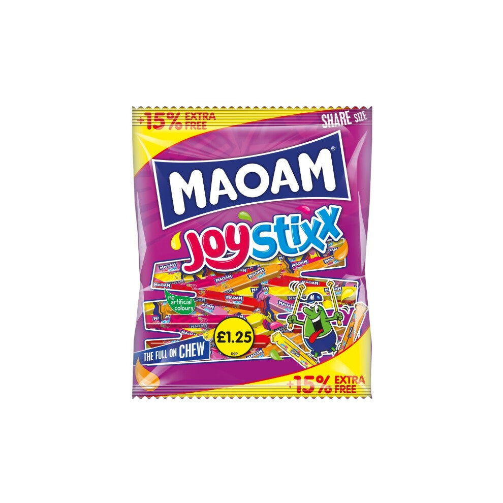 Maoam Joystixx Candy Sticks Of Chewy Sweets 161g (Pack Of 7)