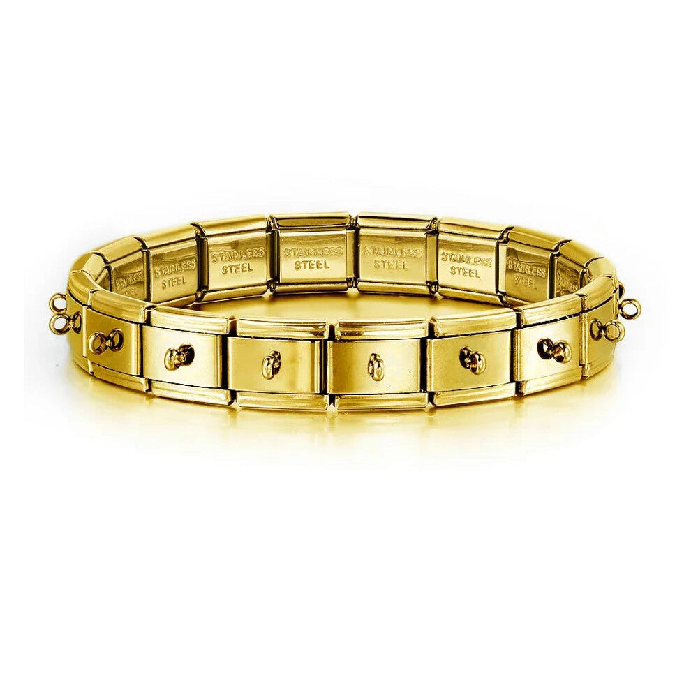 (ICH002-15) Classic Stainless Steel Starter Bracelet