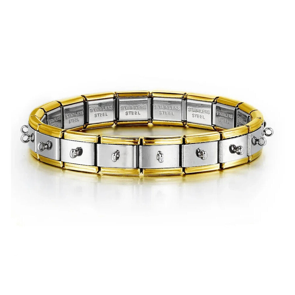 (ICH002-16) Classic Stainless Steel Starter Bracelet