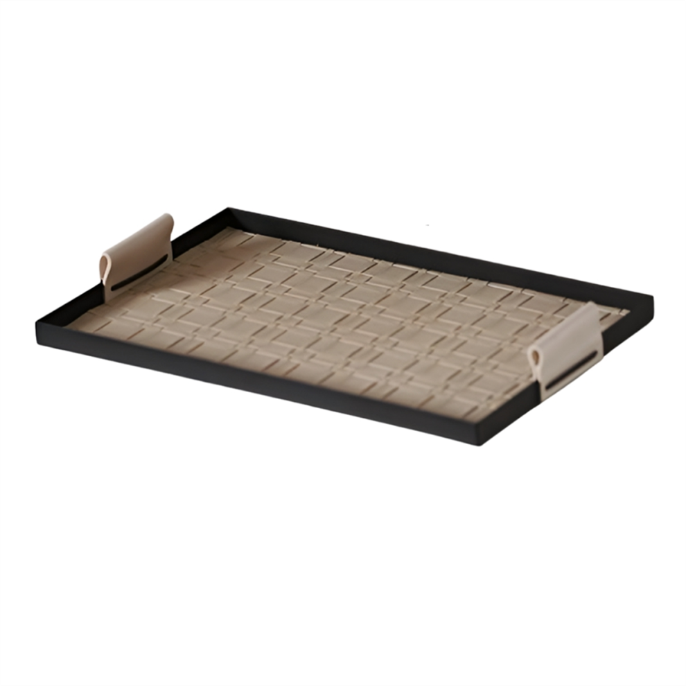 Woven Storage Tray Iron Jewelry Desktop Storage Tray rectangle