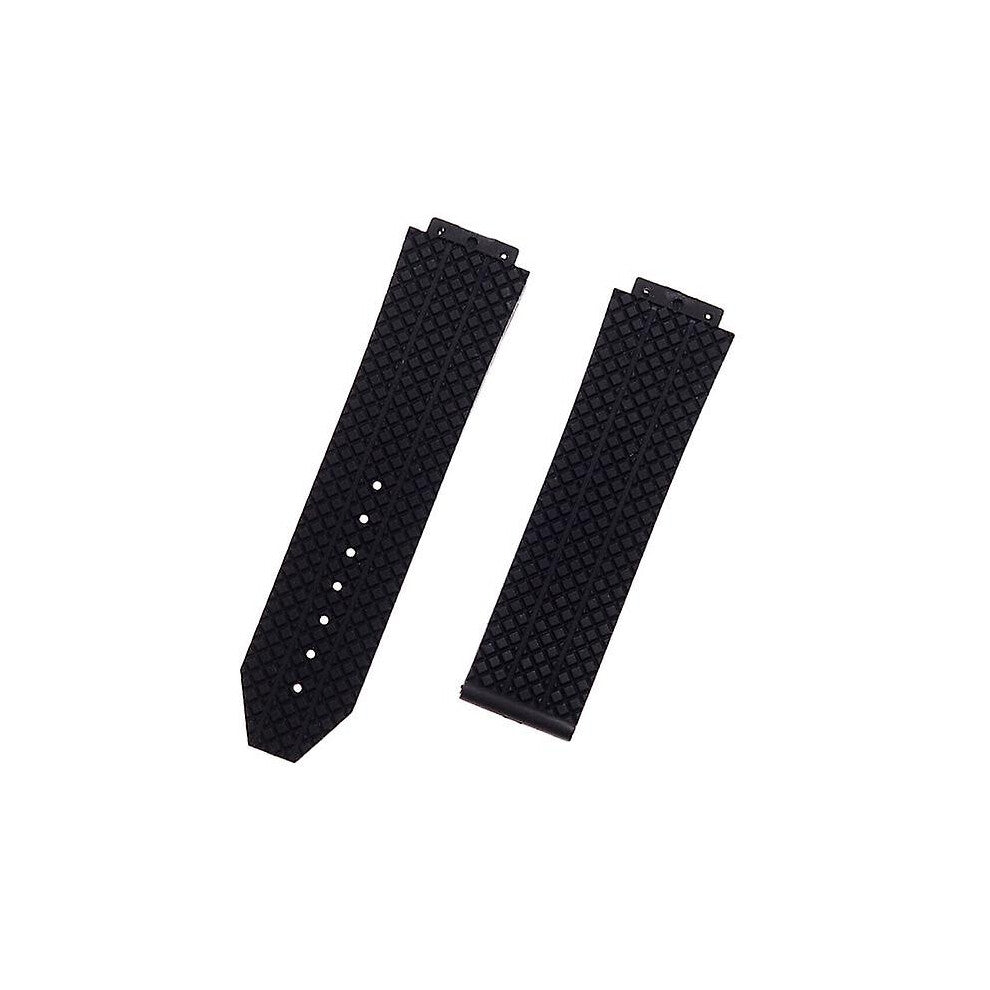 (As show, One size) Watch Band compatible HUBLOt BIG BANG Silicone 24mm 25mm Waterproof Men Watch Strap Chain Watch Accessories Rubber Watch Bracelet