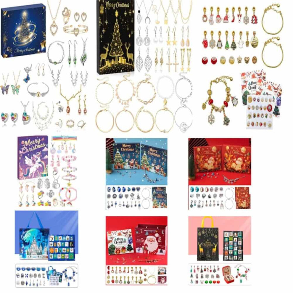 Christmas jewelry blind box earrings necklace bracelet