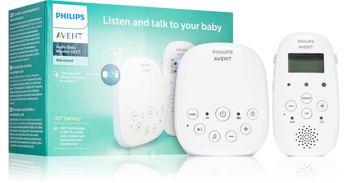 Philips Avent Babymonitor SCD715-52 digitalt ljud