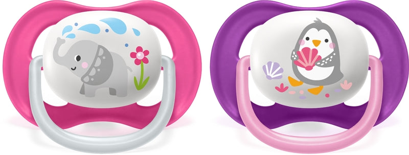 Philips Avent Ultra Air 6-18 måneder babypigesut 2 stk fuchsia og lilla