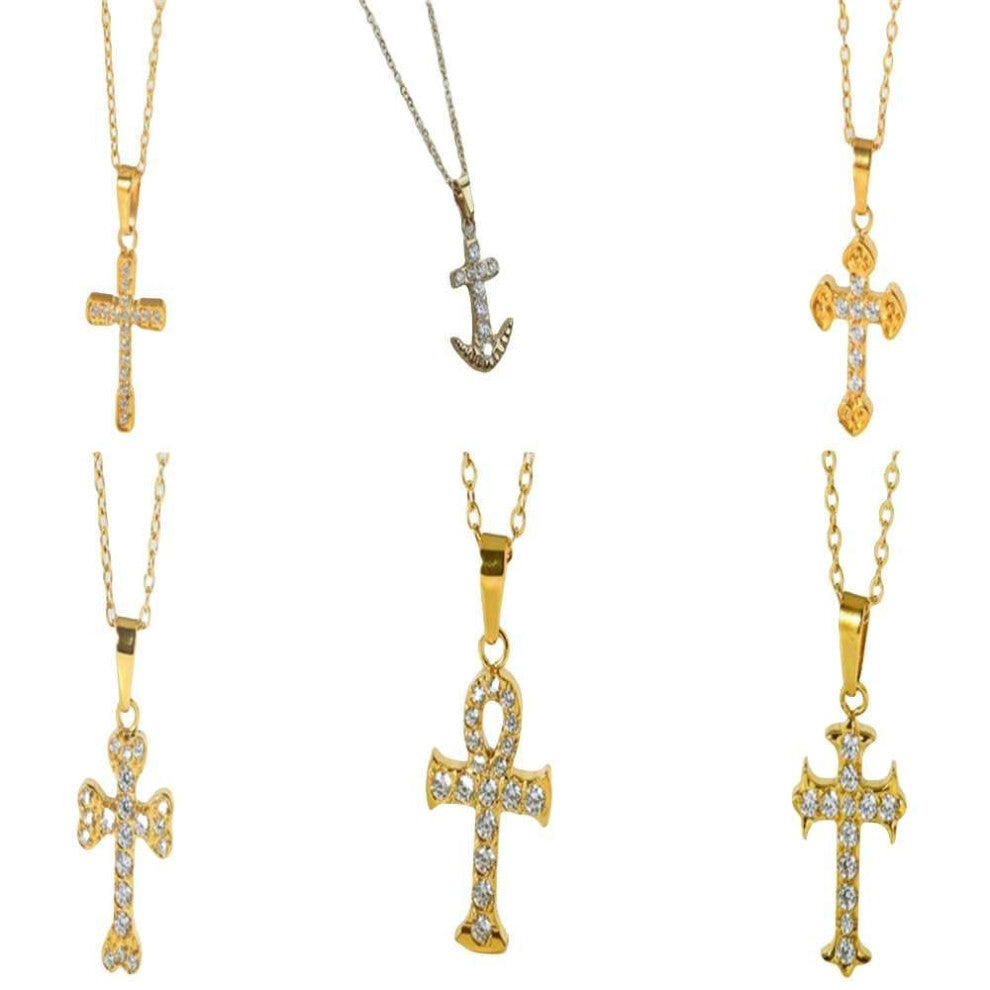 Fashion cross collarbone necklace blind box