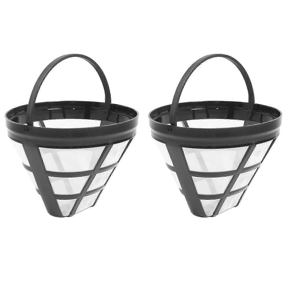 (As show, One size) 2Pack No.4 Reusable Coffee Maker Basket Filter compatible with Ninja Filters, Fit Most 8-12 Cup Basket Drip Cof