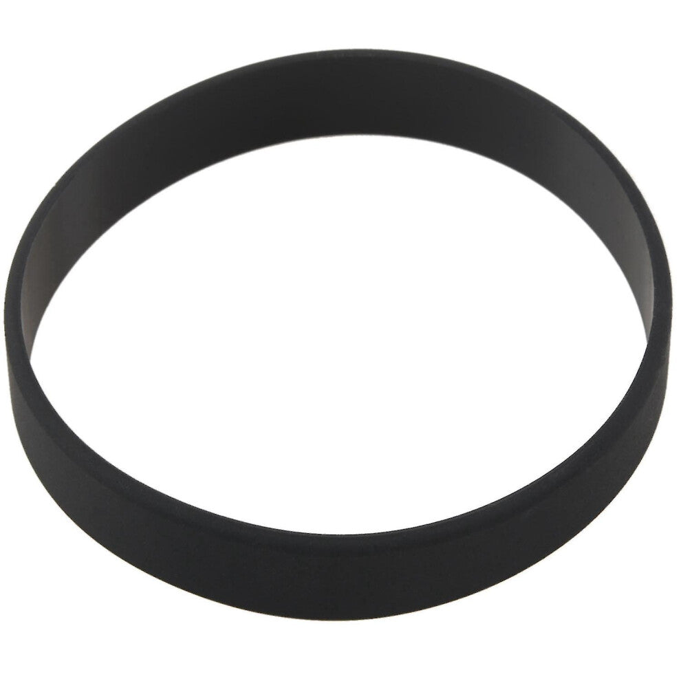 (As show, One size) Fashion Silicone Rubber Elasticity Wristband Wrist Band Cuff Bracelet Bangle Black-C12