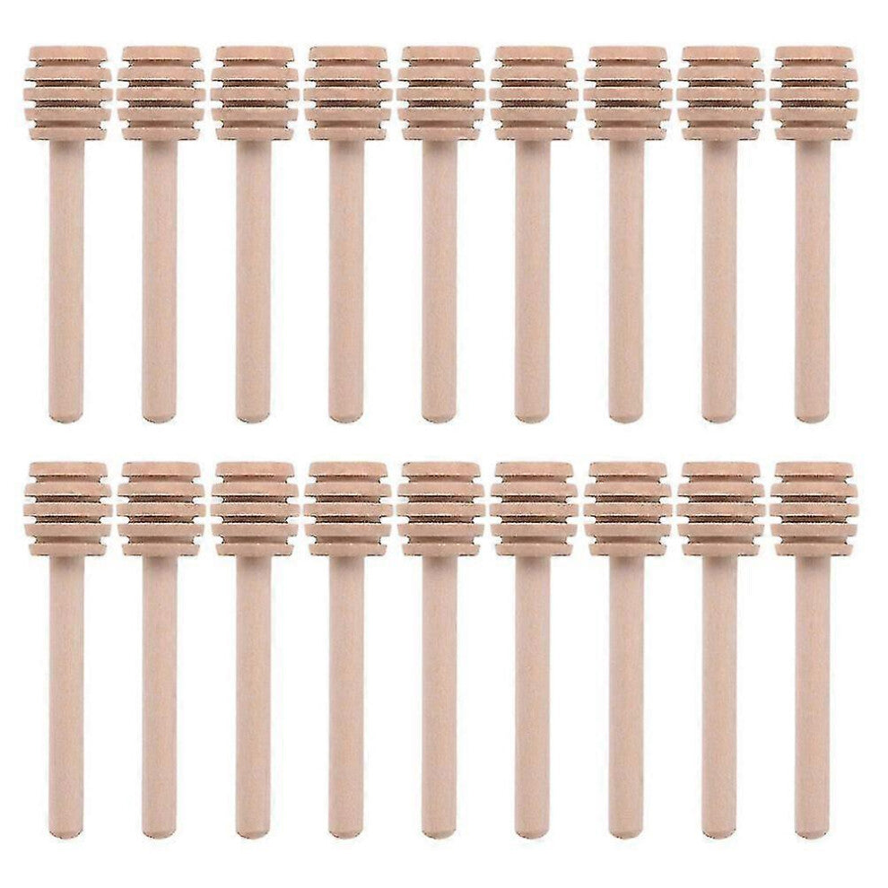 (As show, One size) 25 Pcs Wooden Coffee Stirrers Honey Dipper Stick - Honey Sticks Charcuterie Accessories Jam Stirring Rod