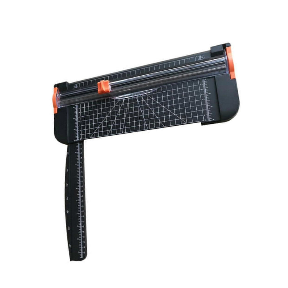 (As show, One size) Mini Paper Guillotine Trimmer A4 Paper Trimmer for Scrapbooking Accurate Trimming Safety Guard Replaceable Blade