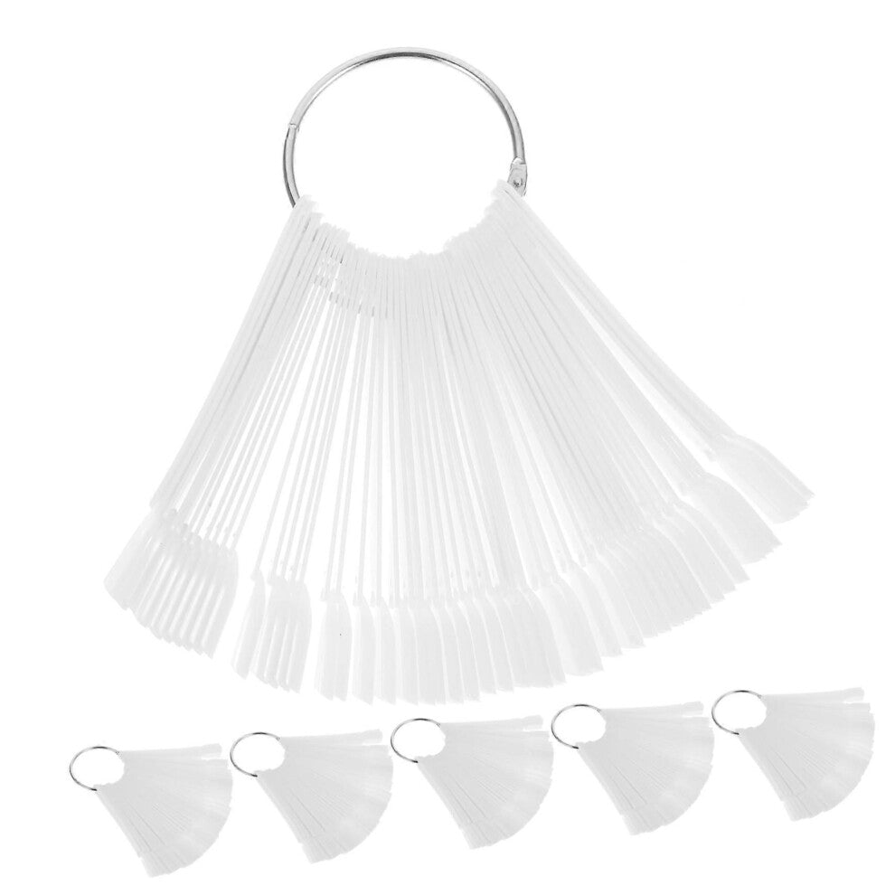 (As show, One size) 6 Set Nail Art Card Nail Polish Tester Sticks for Beginners