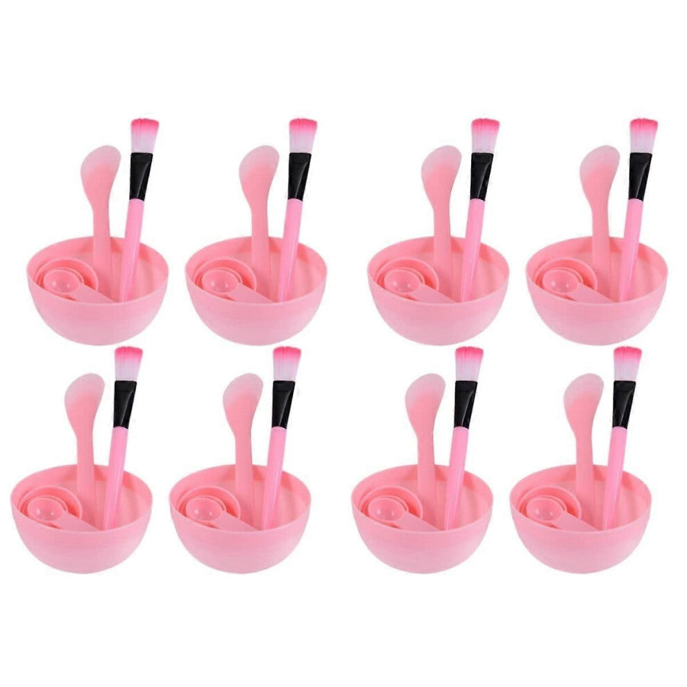 (As show, One size) Facial Mud Brush Mask Measuring Spoon Cream Mask Spatula Mixing Tool Kit